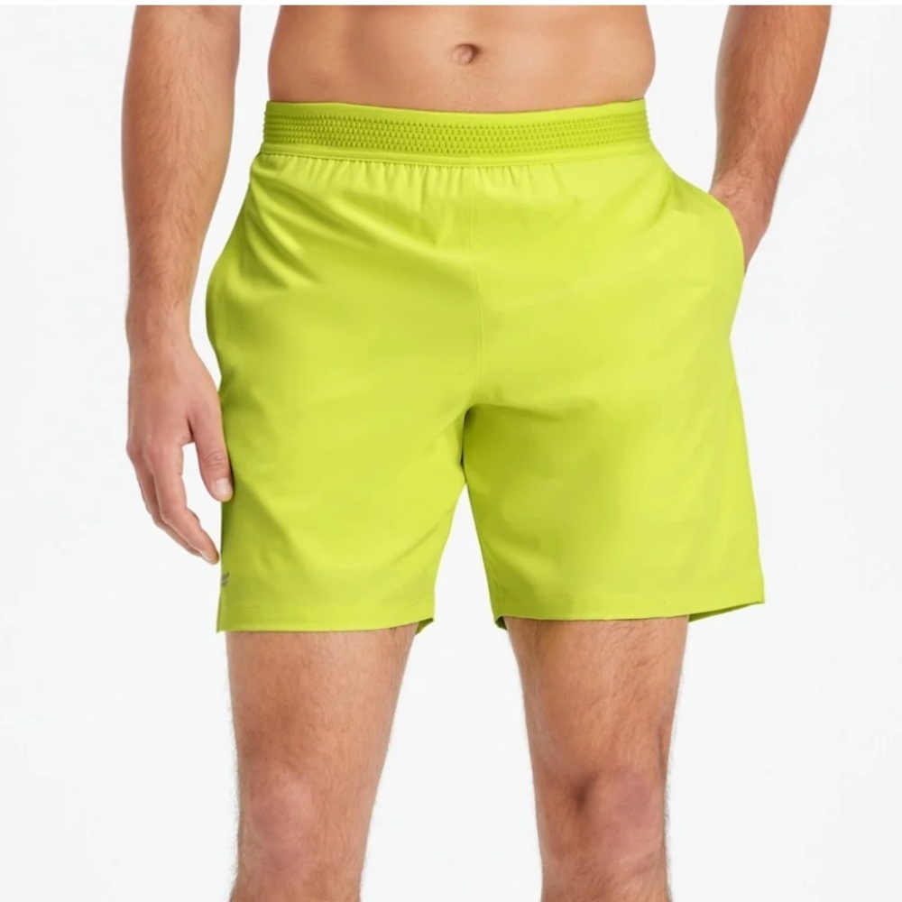 Fabletics The Fundamental 7” Short Zest Yellow Unlined Running NWT-Small